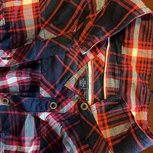 Tommy Hilfiger ladies midi paid dress with belt